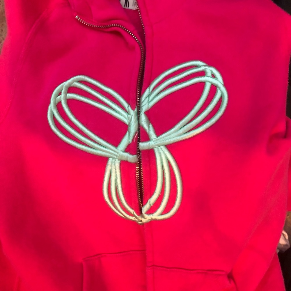 Pink TNA Logo Zip-Up Hoodie